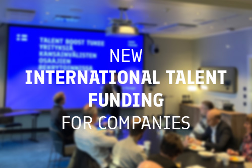 International talent funding news